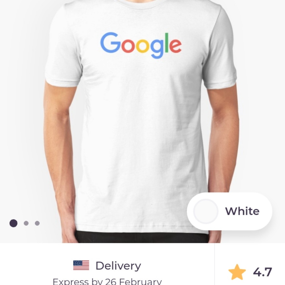 Unisex Google logo t-shirt